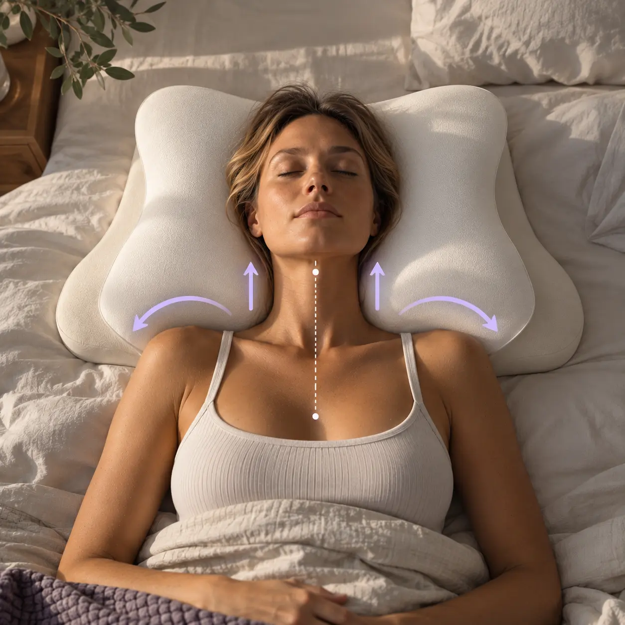 back sleeper using the Gäsper pillow